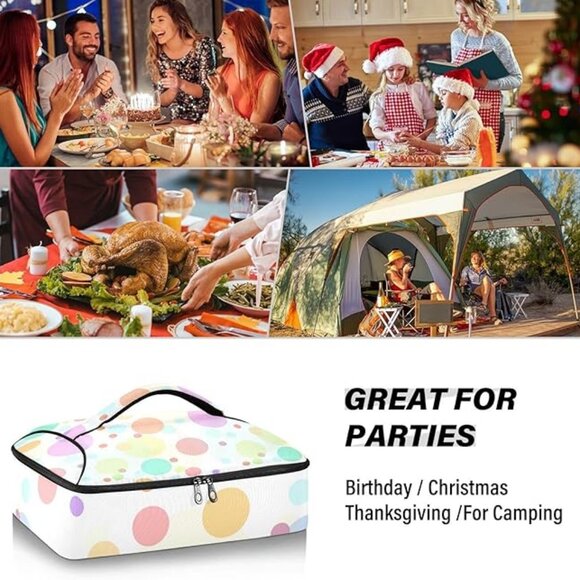 Casserole Carriers for Hot or Cold Food Reusable Casserole Dish Carrier Insulate - Picture 6 of 11